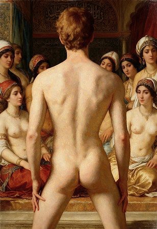 white harem slave