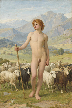 pastoral goat herder