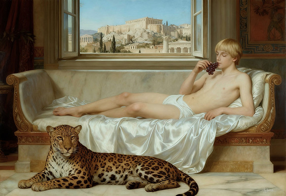 adonis with grapes